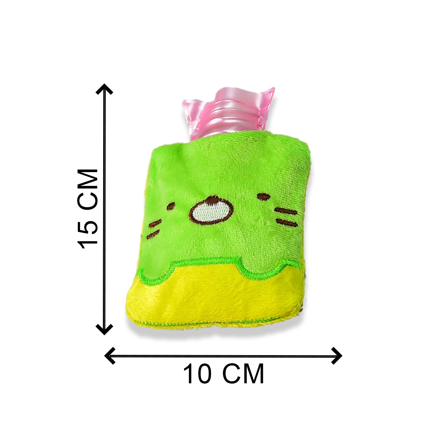 6514 Green Kitty small Hot Water Bag with Cover for Pain Relief, Neck, Shoulder Pain and Hand, Feet Warmer, Menstrual Cramps. DeoDap 6514 Green Kitty small Hot Water Bag with Cover for Pain Relief, Neck, Shoulder Pain and Hand, Feet Warmer, Menstrual Cramps. DeoDap